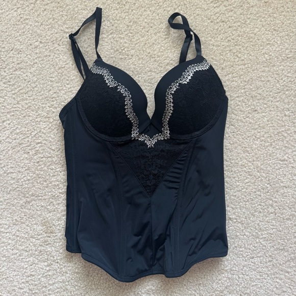 Forever 21 Tops - Forever 21 Black Corset Bustier Top